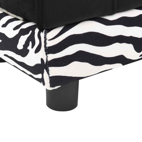 vidaXL Hundsoffa svart 57x34x36 cm plysch