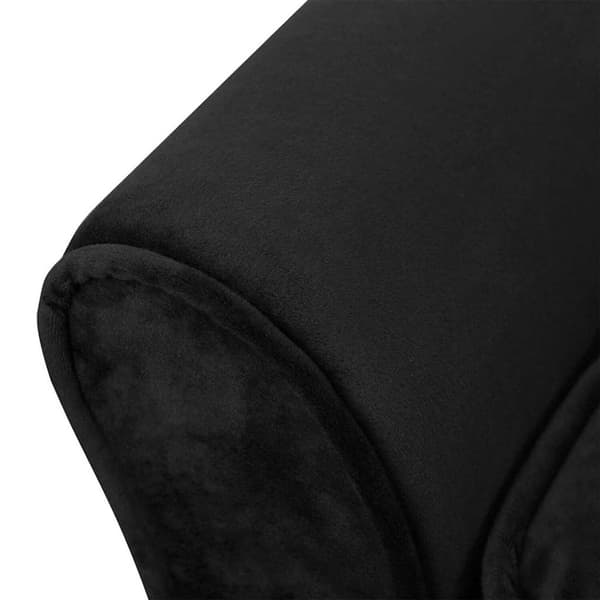 vidaXL Hundsoffa svart 57x34x36 cm plysch