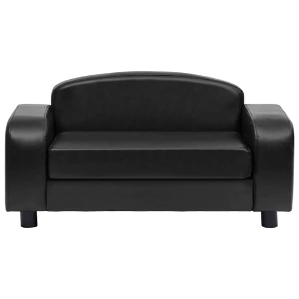 vidaXL Hundsoffa svart 80x50x40 cm konstläder