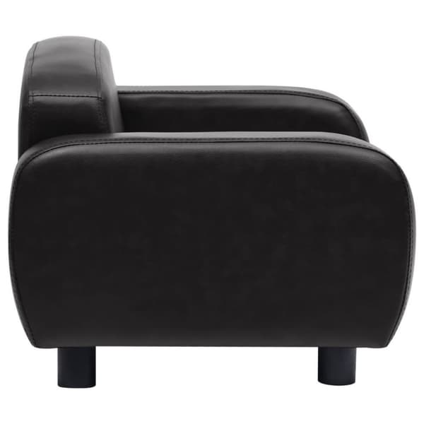vidaXL Hundsoffa svart 80x50x40 cm konstläder