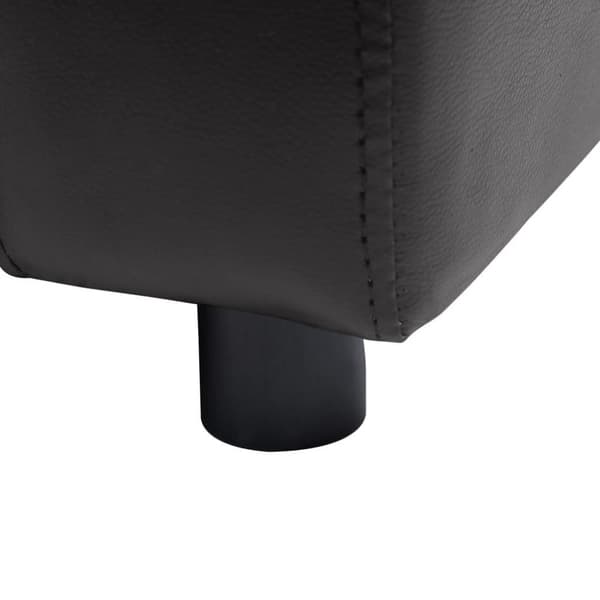 vidaXL Hundsoffa svart 80x50x40 cm konstläder