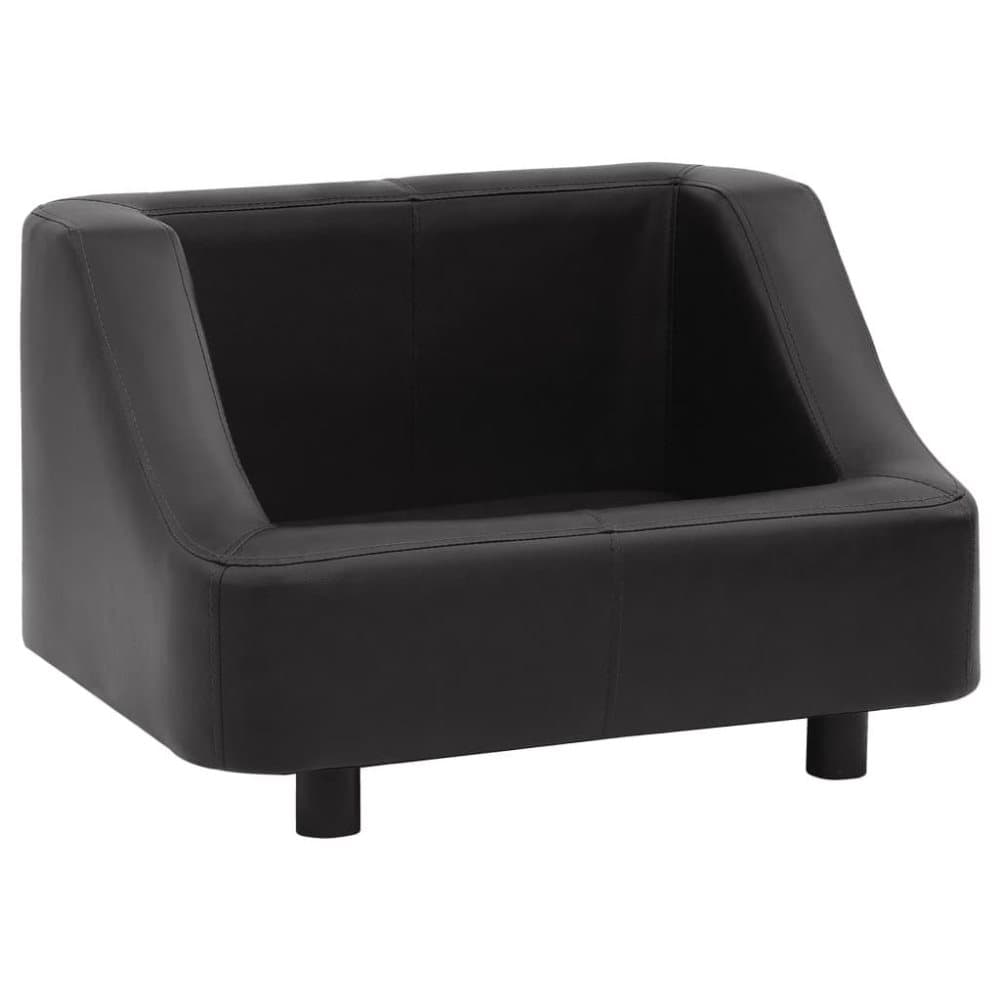 vidaXL Hundsoffa svart 67x52x40 cm konstläder
