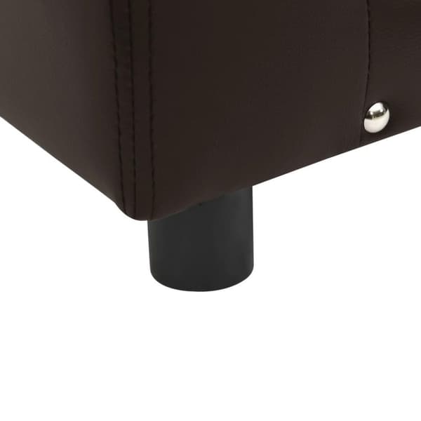 vidaXL Hundsoffa brun 81x43x31 cm plysch och konstläder