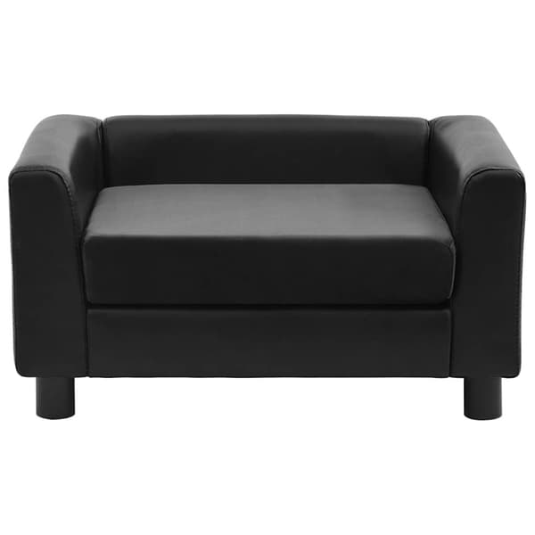 vidaXL Hundsoffa svart 60x43x30 cm plysch och konstläder