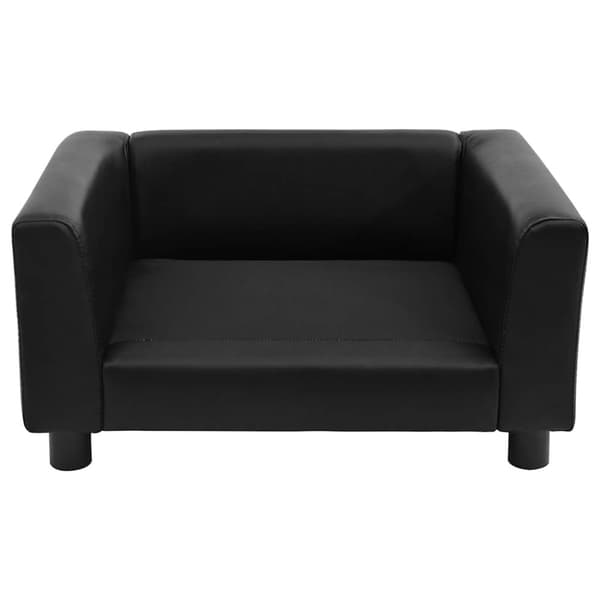 vidaXL Hundsoffa svart 60x43x30 cm plysch och konstläder
