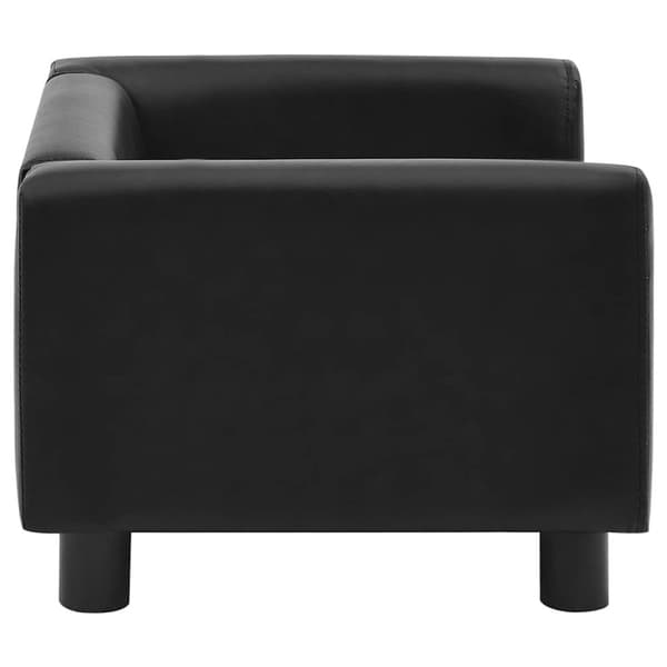 vidaXL Hundsoffa svart 60x43x30 cm plysch och konstläder