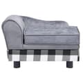 Miniatyrbillede 5 af 11: vidaXL hundesofa 57x34x36 cm plys grå