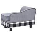 Miniatyrbillede 7 af 11: vidaXL hundesofa 57x34x36 cm plys grå