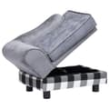 Miniatyrbillede 8 af 11: vidaXL hundesofa 57x34x36 cm plys grå