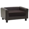 Miniatyrbillede 3 af 11: vidaXL hundesofa 60x43x30 cm plys og kunstlæder brun