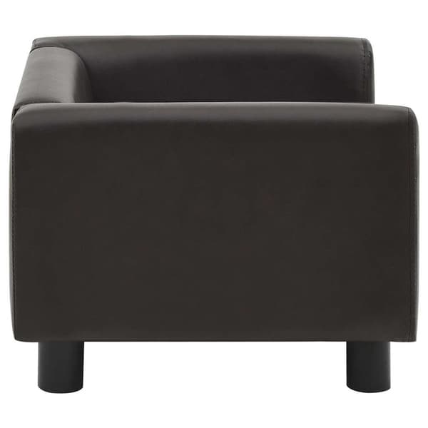 vidaXL hundesofa 60x43x30 cm plys og kunstlæder brun