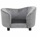 Miniatyrbillede 5 af 10: vidaXL hundesofa 69x49x40 cm plys grå