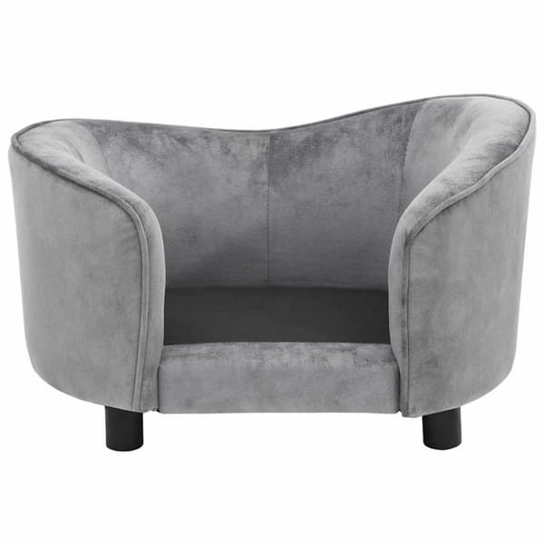 vidaXL hundesofa 69x49x40 cm plys grå