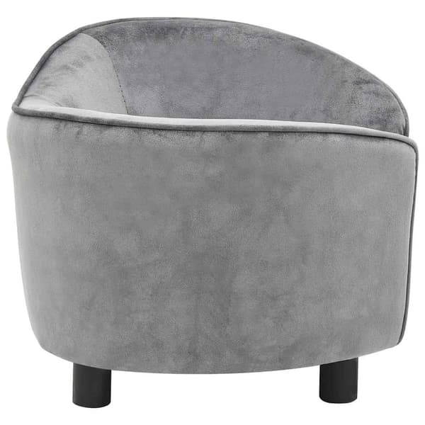 vidaXL hundesofa 69x49x40 cm plys grå