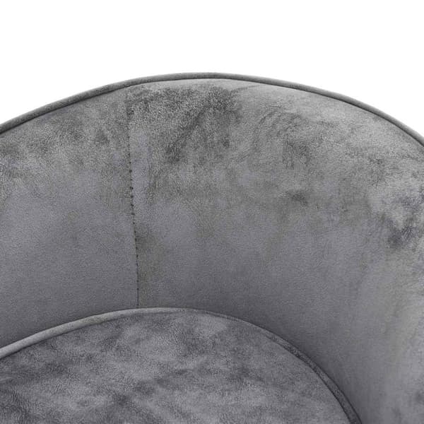 vidaXL hundesofa 69x49x40 cm plys grå