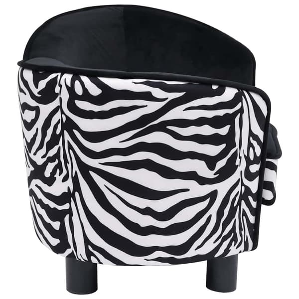 vidaXL Hundsoffa svart 68x38x38 cm plysch