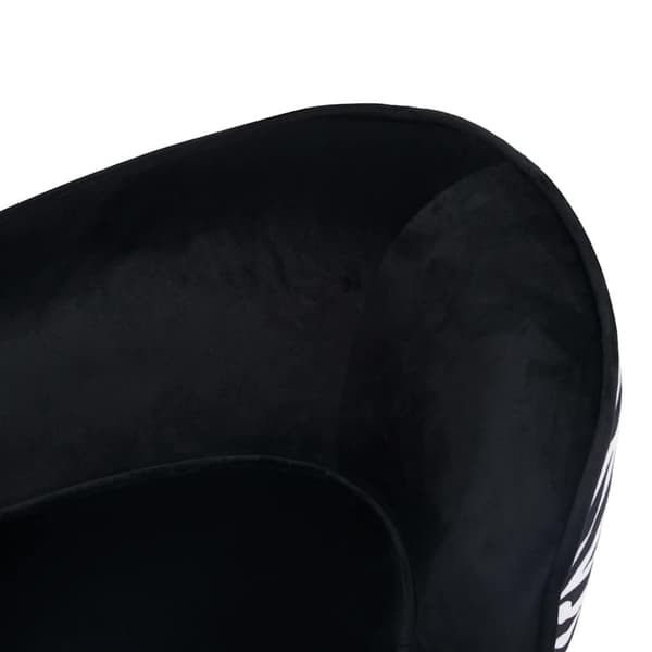 vidaXL Hundsoffa svart 68x38x38 cm plysch