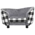 Miniatyrbillede 4 af 11: vidaXL hundesofa 68x38x38 cm plys grå