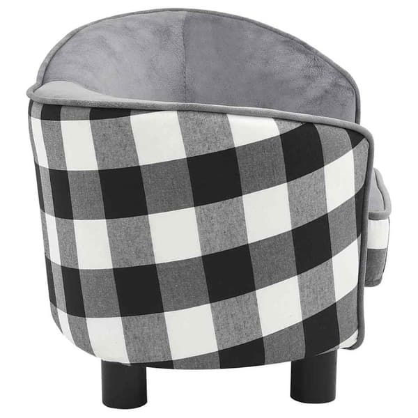 vidaXL hundesofa 68x38x38 cm plys grå