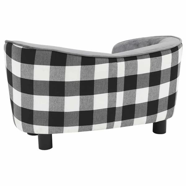 vidaXL hundesofa 68x38x38 cm plys grå