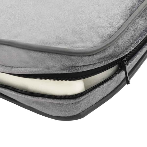 vidaXL hundesofa 68x38x38 cm plys grå