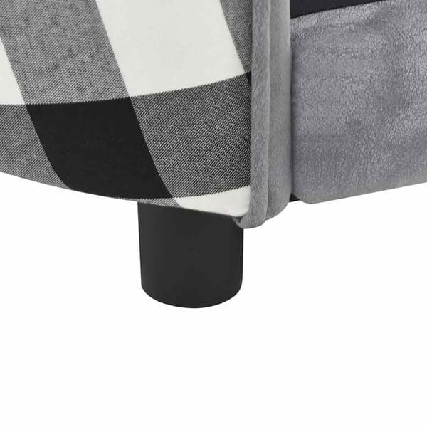 vidaXL hundesofa 68x38x38 cm plys grå