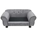 Miniatyrbillede 3 af 9: vidaXL hundesofa 72x45x30 cm plys grå