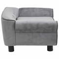 Miniatyrbillede 4 af 9: vidaXL hundesofa 72x45x30 cm plys grå