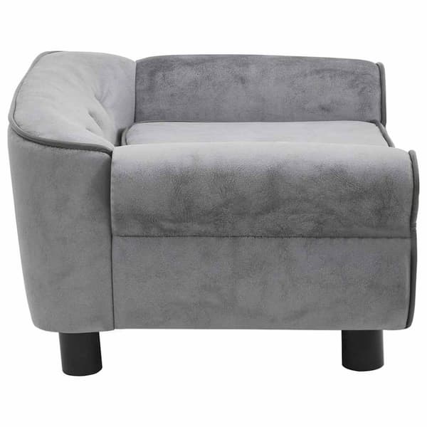 vidaXL hundesofa 72x45x30 cm plys grå