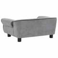 Miniatyrbillede 5 af 9: vidaXL hundesofa 72x45x30 cm plys grå