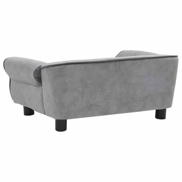 vidaXL hundesofa 72x45x30 cm plys grå