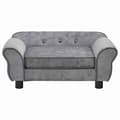 Miniatyrbillede 2 af 9: vidaXL hundesofa 72x45x30 cm plys grå