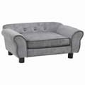 Miniatyrbillede 1 af 9: vidaXL hundesofa 72x45x30 cm plys grå