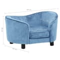 Miniatyrbillede 9 af 10: vidaXL hundesofa 69x49x40 cm plys turkis