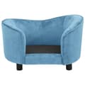 Miniatyrbilde 6 av 10: vidaXL Hundesofa turkis 69x49x40 cm plysj