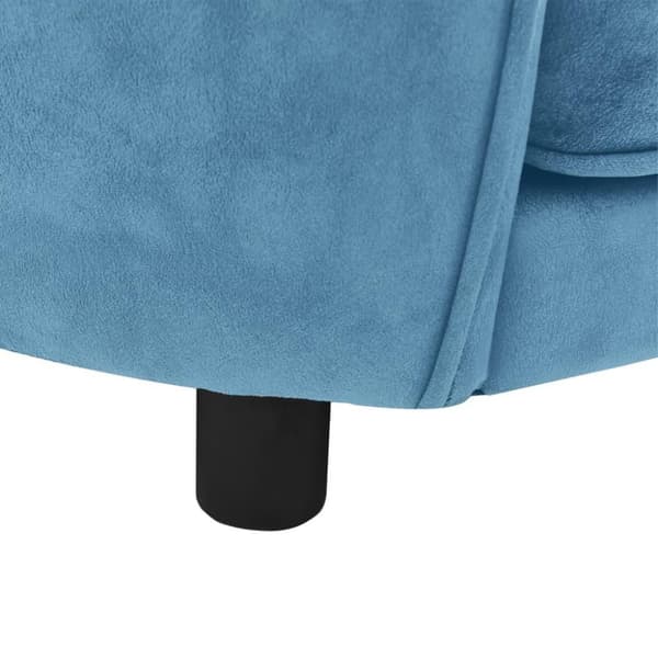 vidaXL Hundesofa turkis 69x49x40 cm plysj