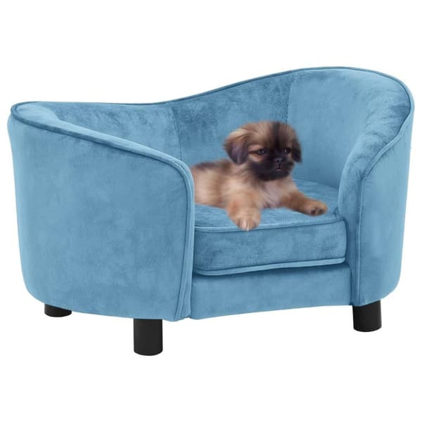 vidaXL Hundesofa turkis 69x49x40 cm plysj