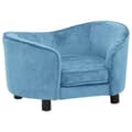 Miniatyrbilde 1 av 10: vidaXL Hundesofa turkis 69x49x40 cm plysj