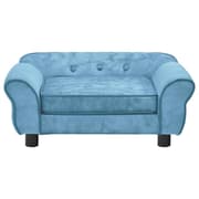 vidaXL hundesofa 72x45x30 cm plys turkis