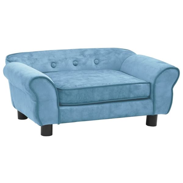 vidaXL hundesofa 72x45x30 cm plys turkis
