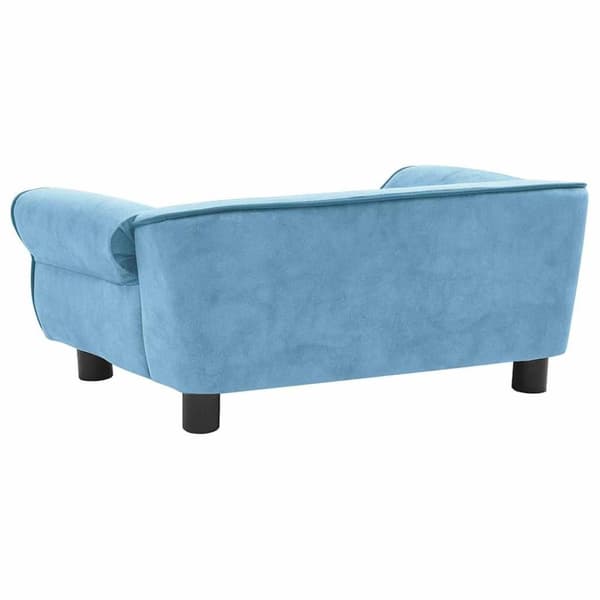 vidaXL Hundsoffa turkos 72x45x30 cm plysch