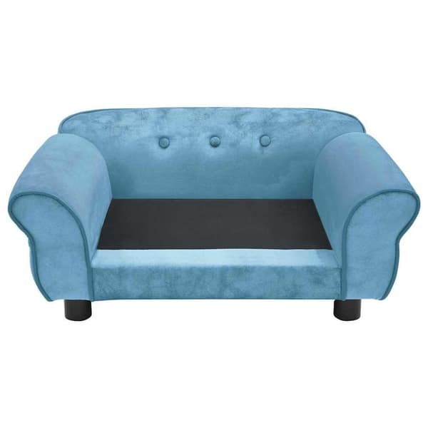 vidaXL Hundsoffa turkos 72x45x30 cm plysch