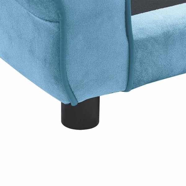 vidaXL Hundsoffa turkos 72x45x30 cm plysch