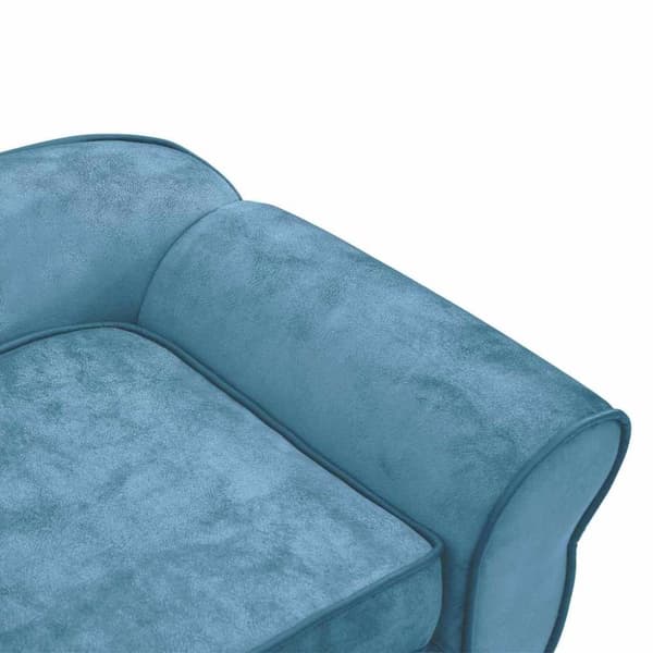 vidaXL Hundsoffa turkos 72x45x30 cm plysch