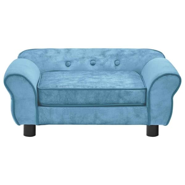 vidaXL Hundsoffa turkos 72x45x30 cm plysch