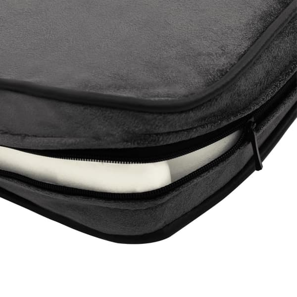 vidaXL Hundsoffa mörkgrå 81x43x31 cm plysch och konstläder