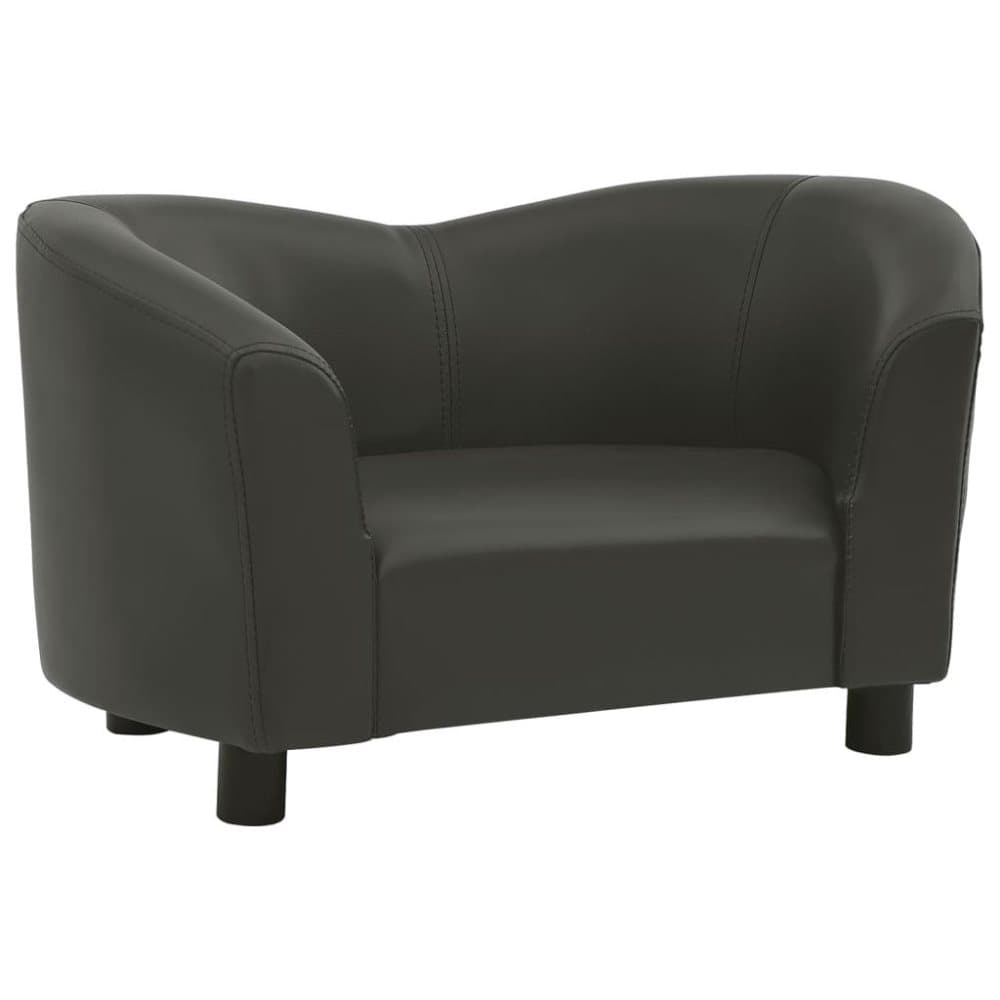 vidaXL Hundsoffa mörkgrå 67x41x39 cm konstläder