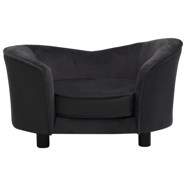 vidaXL Hundsoffa svart 69x49x40 cm plysch och konstläder