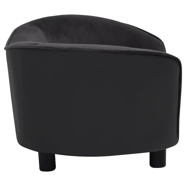 vidaXL Hundsoffa svart 69x49x40 cm plysch och konstläder