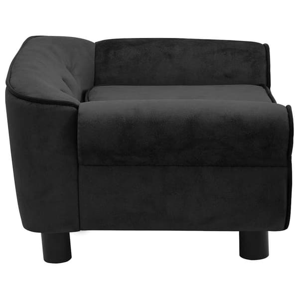 vidaXL Hundsoffa svart 72x45x30 cm plysch